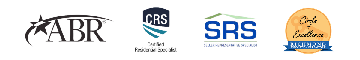 Logos for professional real estate designations and affiliations, including CCIM, CPM, SIOR, and ICSC, displayed on a white background